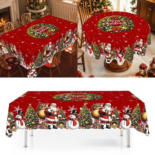 Christmas tablecloth santa - tablecloth,