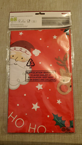 Christmas paper tablecloth 180 - paper,