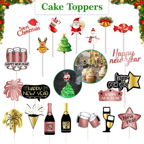 Christmas cocktail sticks cake - christmas,
