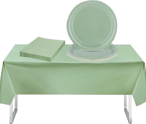 37pcs sage green - green, party