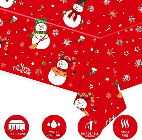Christmas table cloth red - cloth,,