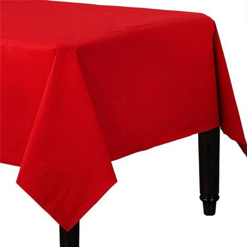 Red paper table covers - red,