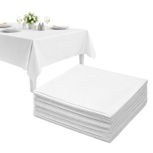 25pk white paper table cloths - 25pk,