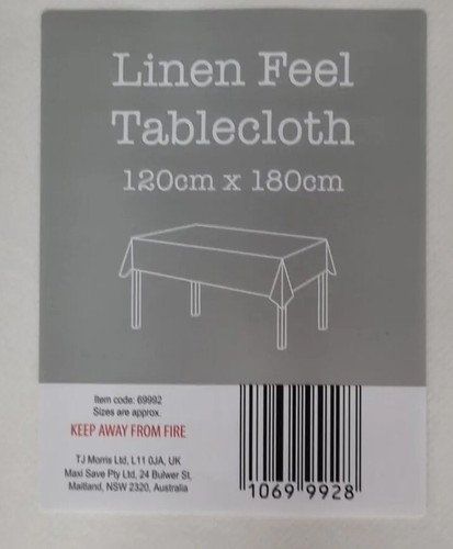 Linen feel tablecloth table - linen,