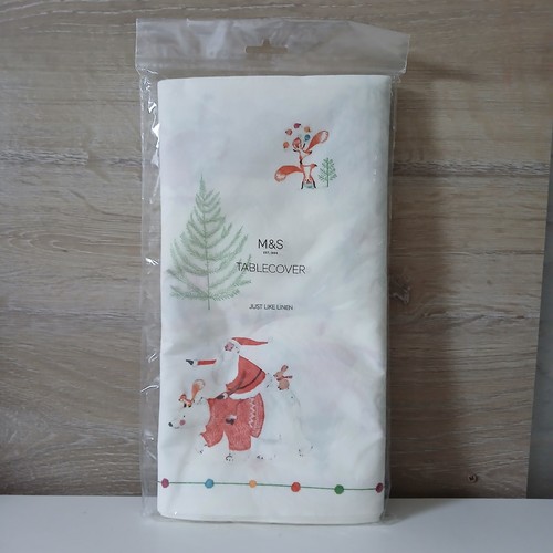 Christmas tablecover santa - m&s,