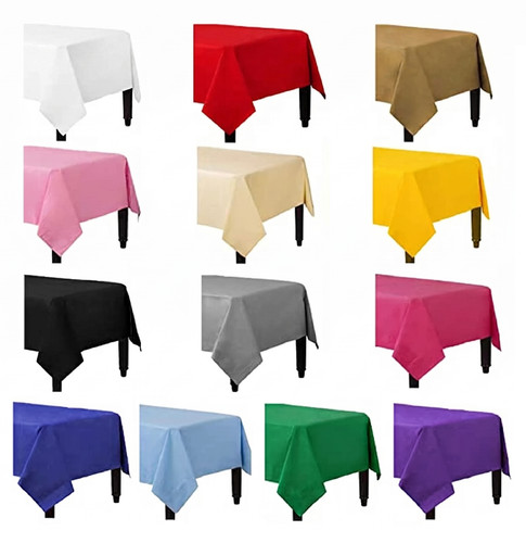 Folded paper table covers - folded,