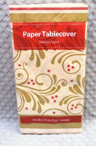 Red gold christmas paper - red, &