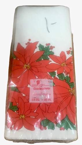 Vtg christmas paper tablecloth - vtg,