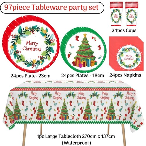 Christmas party tableware xmas - tableware,