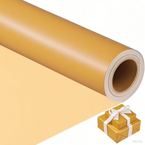 Gold wrapping paper roll 43cm - paper, roll,43cm