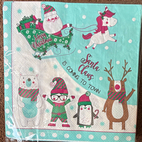 Christmas plastic tablecloth