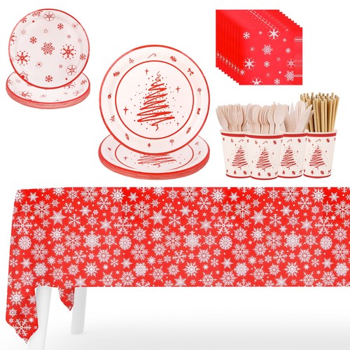 Christmas plates dinner set - christmas,