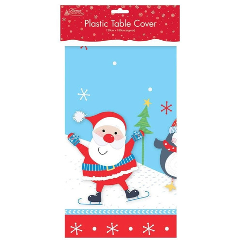 Christmas plastic table cover - table,